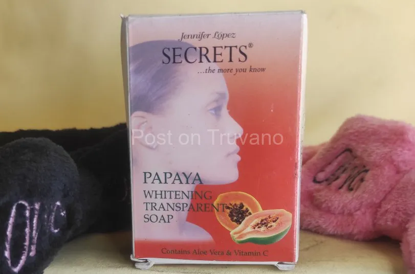 Jennifer Lopez Secrets Papaya Whitening Transparent Soap