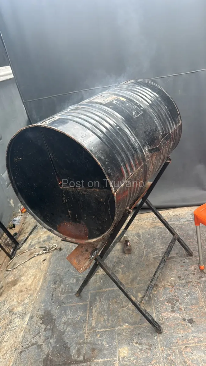 Folding X-Frame BBQ Stand